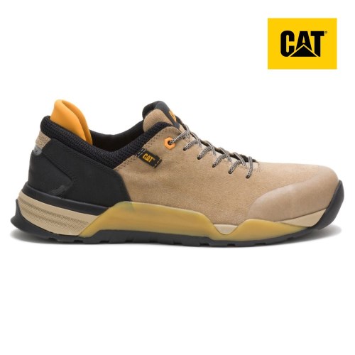 Caterpillar Sprint Suede Alloy Toe Werkschoenen Heren LichtBruin/Zwart (QUDY.NL)